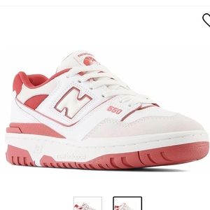 New Balance 550 White Brick Red Size M 5.5 W 7
